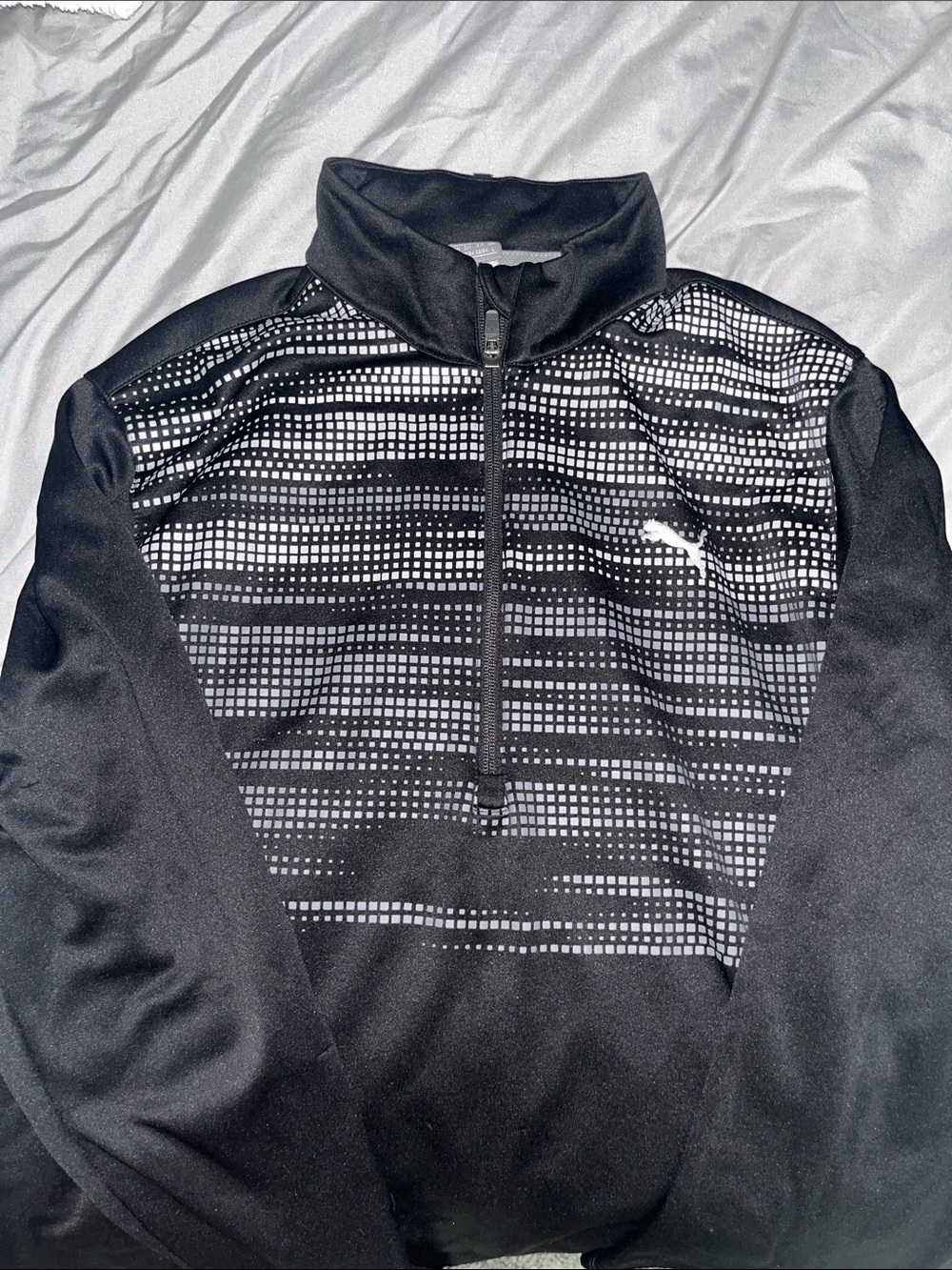 Puma Black & White Men's half zip